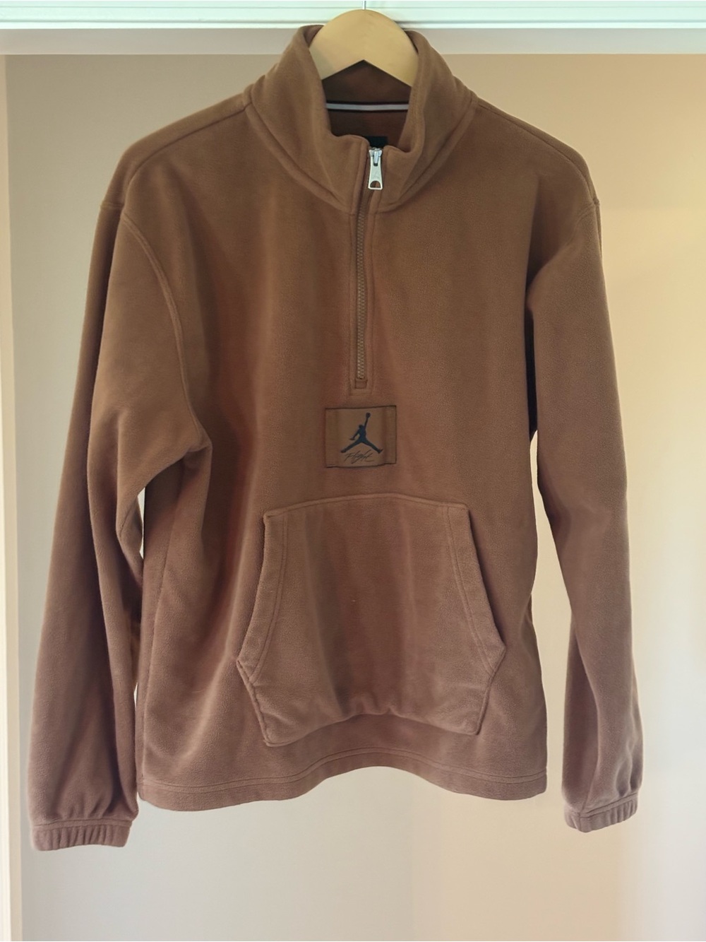 Jordan Men’s British Tan Zip-Up Fleece Pullover